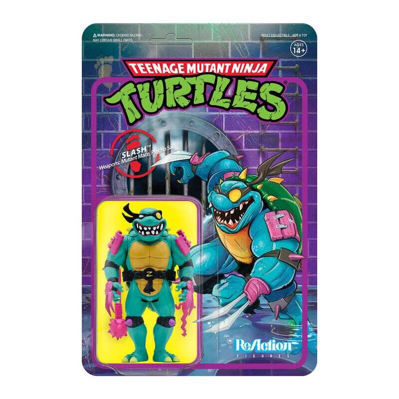 Super7 - Teenage Mutant Ninja Turtles ReAction Figure Wave 4 - Slash