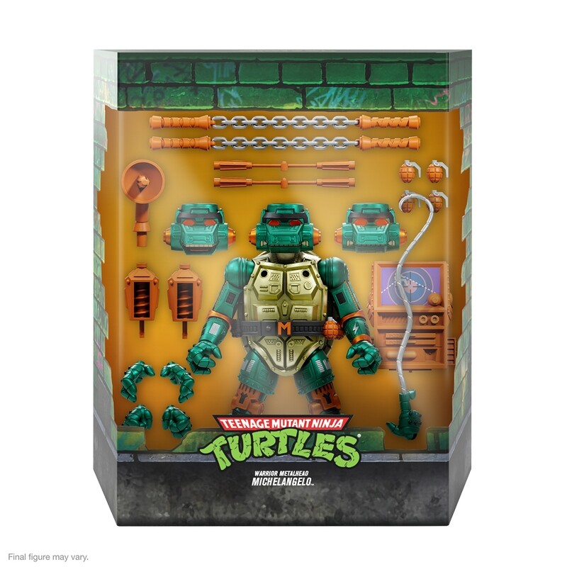Super7 TMNT Wave 7 Ultimate Warrior Metalhead Michelangelo (Teenage Mutant Ninja Turtles)