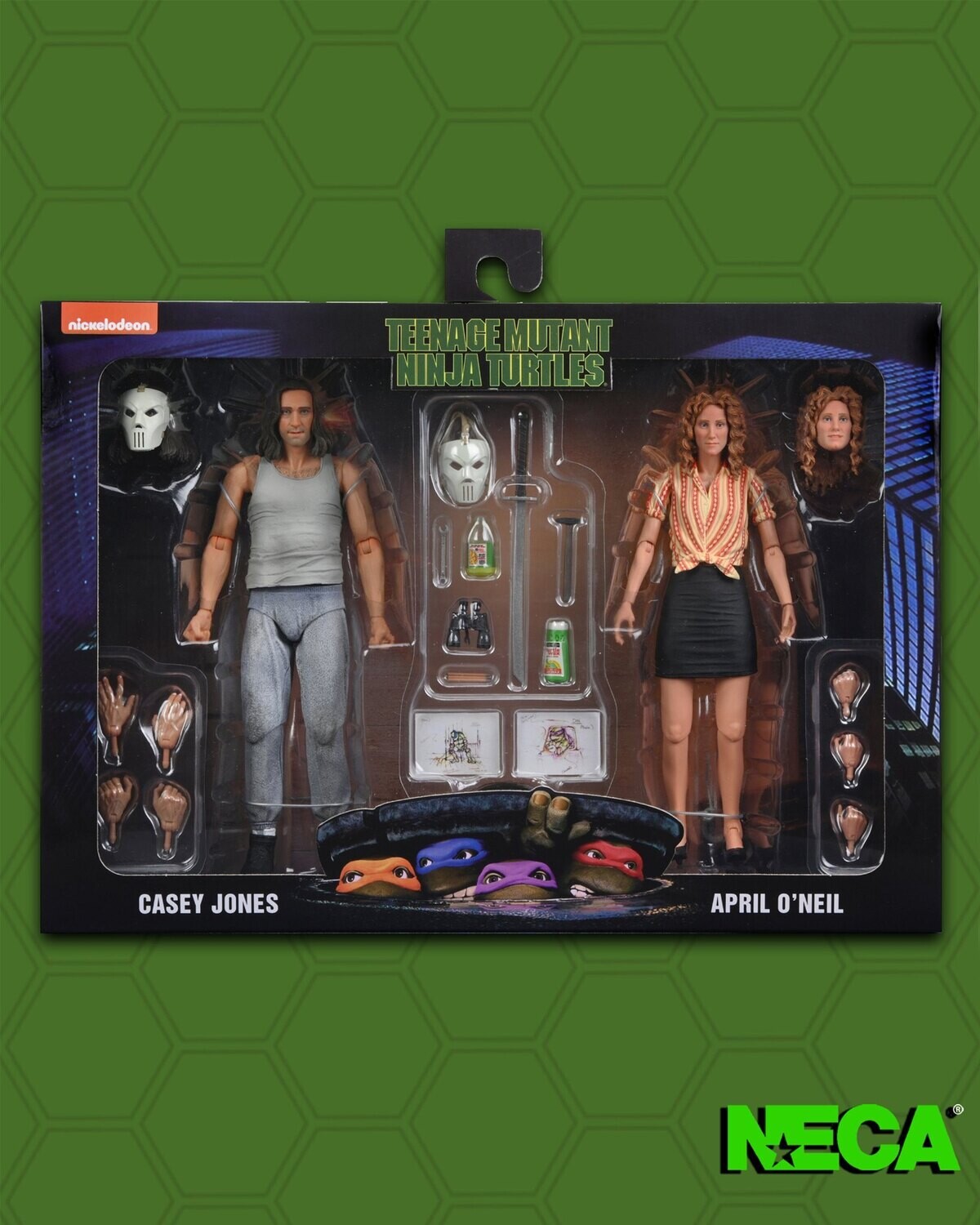 NECA 7" SCALE TMNT MOVIE Ultimate Casey Jones & April O'Neil Farm 2 Pack