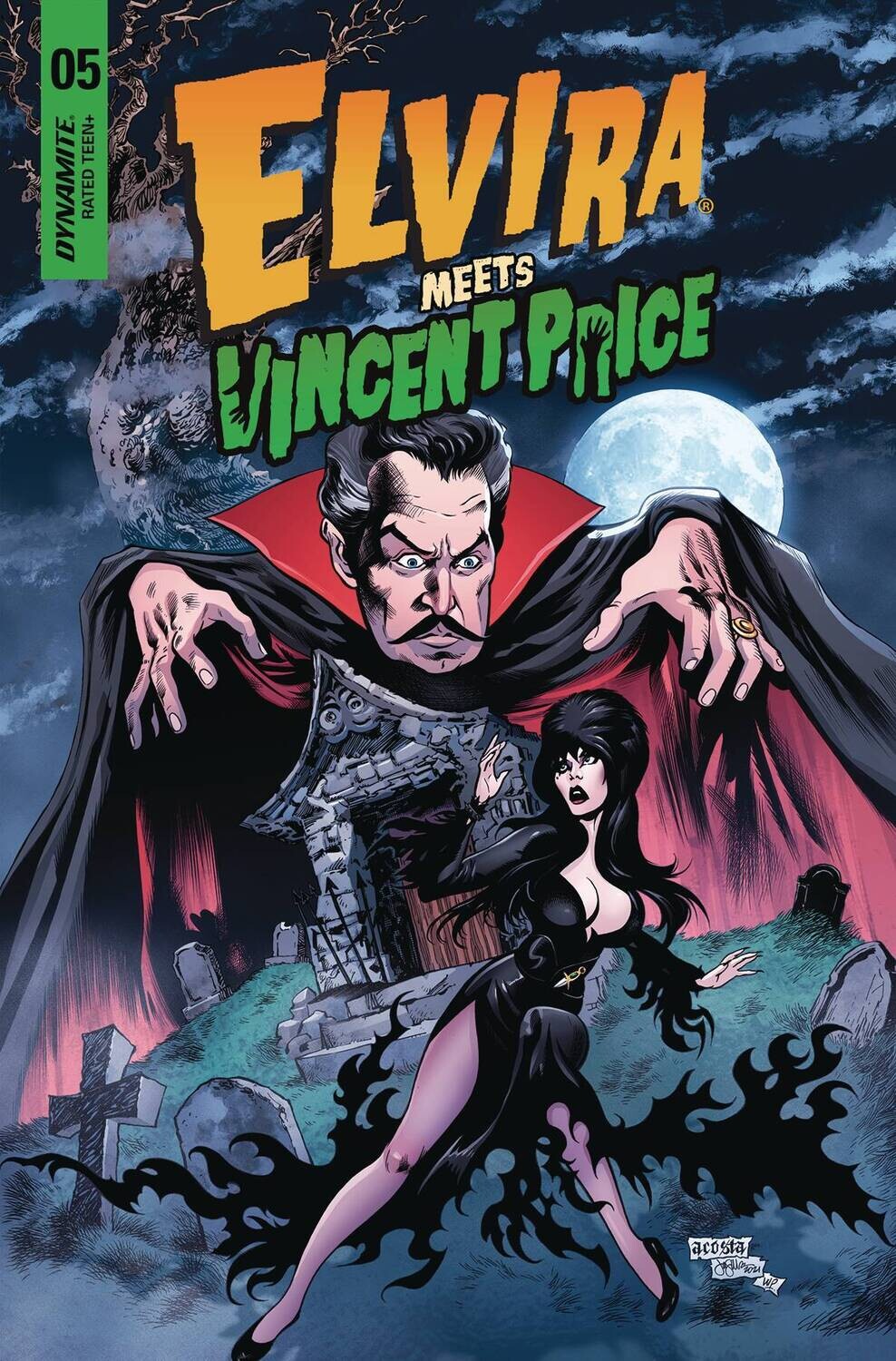 ELVIRA MEETS VINCENT PRICE #5 CVR A ACOSTA
DYNAMITE
(16th March 2022)