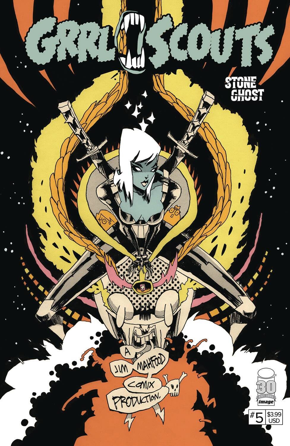 GRRL SCOUTS STONE GHOST #5 (OF 6) CVR A MAHFOOD (MR)
IMAGE COMICS
(23rd March 2022)