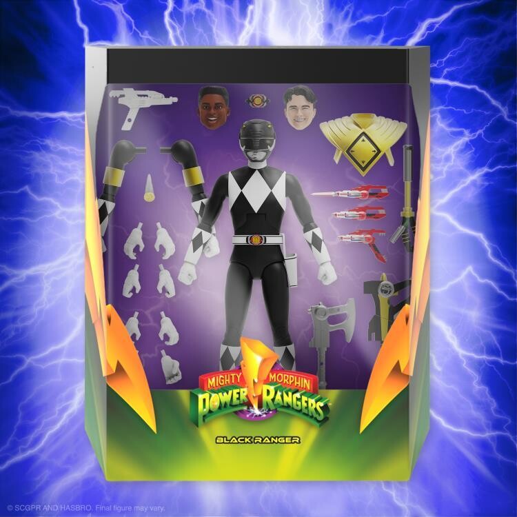 Super7 MMPR Wave 3 Ultimate Mighty Morphin Power Rangers Black Ranger