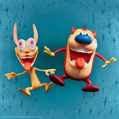 Super7 - Ren and Stimpy Show Ultimate  Ren & Stimpy Pair of Action Figures