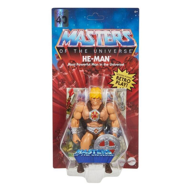 Masters of the Universe Origins HE MAN 200X 40th Anniversary Action Figure (VARIED EU/US CARD)