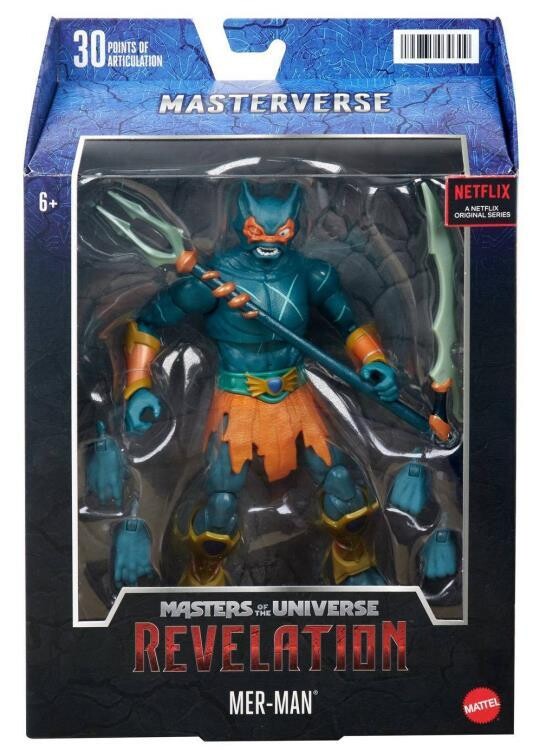 Masters of the Universe REVELATION Wave 4  MER MAN Action Figure (MASTERVERSE)