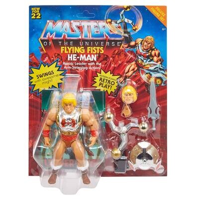 Masters of the Universe Origins DELUXE Wave 4: FLYING FIST HE-MAN Action Figure