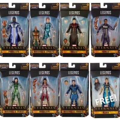 Marvel Legends 6" The Eternals WAVE 1 - Set of 7 (BAF GILGAMESH) FREE AJAK INCLUDED