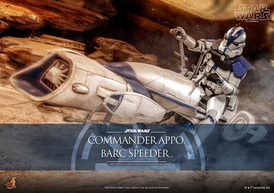 Hot Toys Star Wars The Clone Wars: 1:6 Commander Appo with BARC Speeder