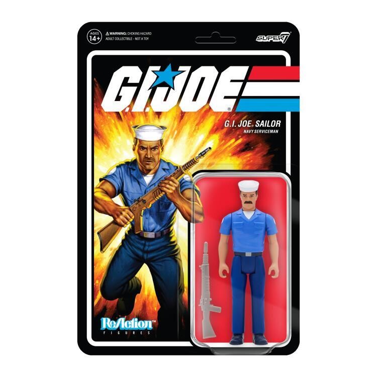 Super7 - G.I. Joe ReAction Blueshirt Sailor with Mustache (Tan)