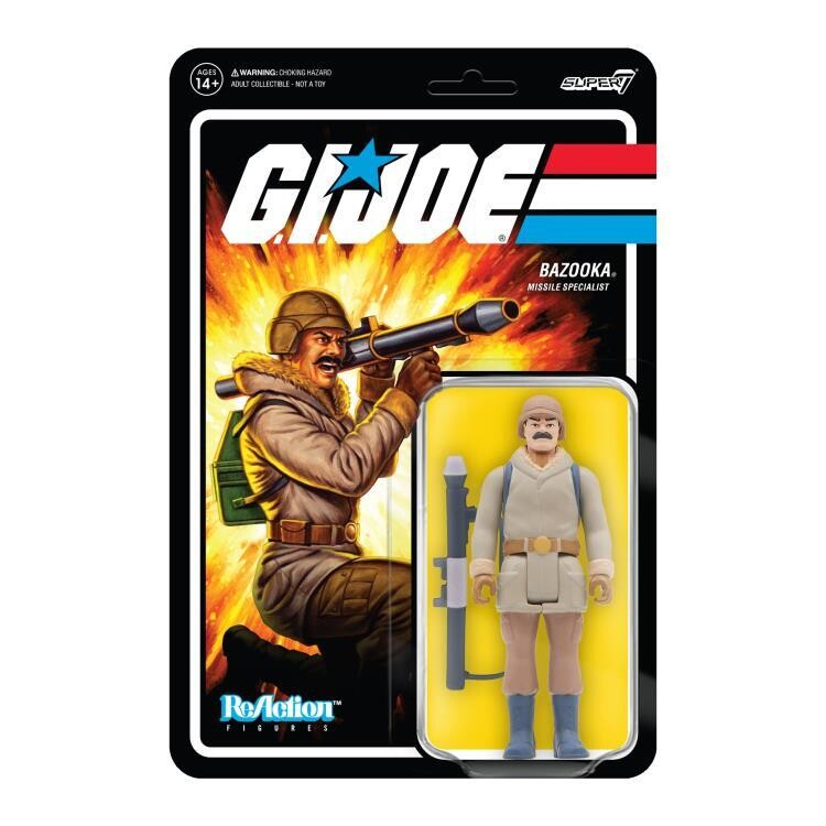 Super7 - G.I. Joe ReAction Bazooka (Arctic) Figure