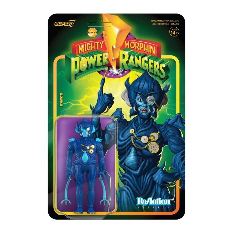 Super7 -Mighty Morphin Power Rangers ReAction Baboo Figure