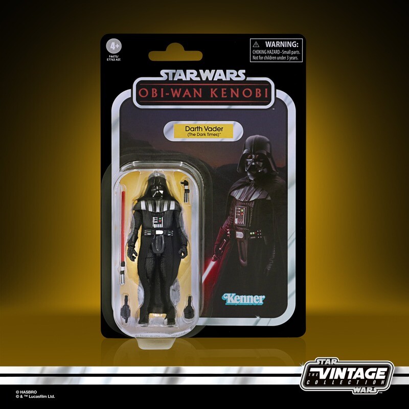 **DAMAGED CARD AND BUBBLE** Star Wars The Vintage Collection 3.75" Obi-Wan Kenobi Darth Vader (Dark Times)