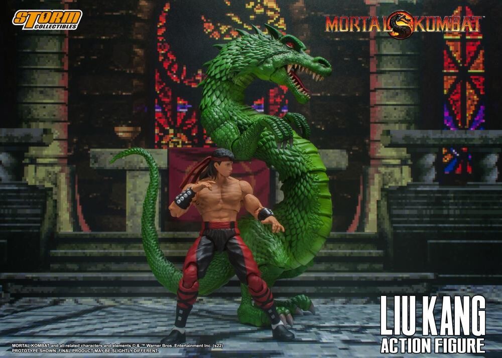 STORM COLLECTIBLES Mortal Kombat 3 Liu Kang and Dragon 1/12 Scale Figure Set