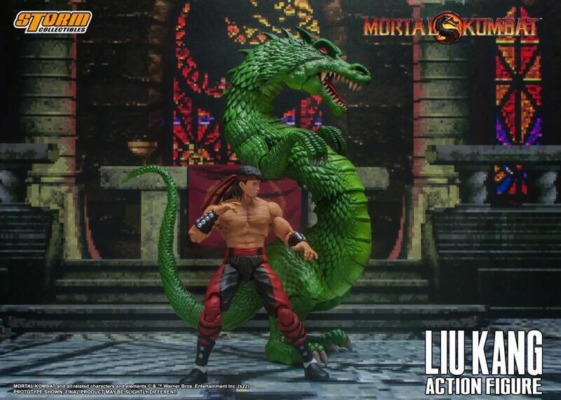STORM COLLECTIBLES Mortal Kombat 3 Liu Kang and Dragon 1/12 Scale Figure Set