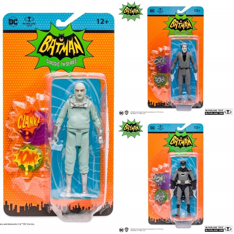 McFarlane Toys - BATMAN 1966 - RETRO WAVE 4 SET OF 3  ACTION FIGURES