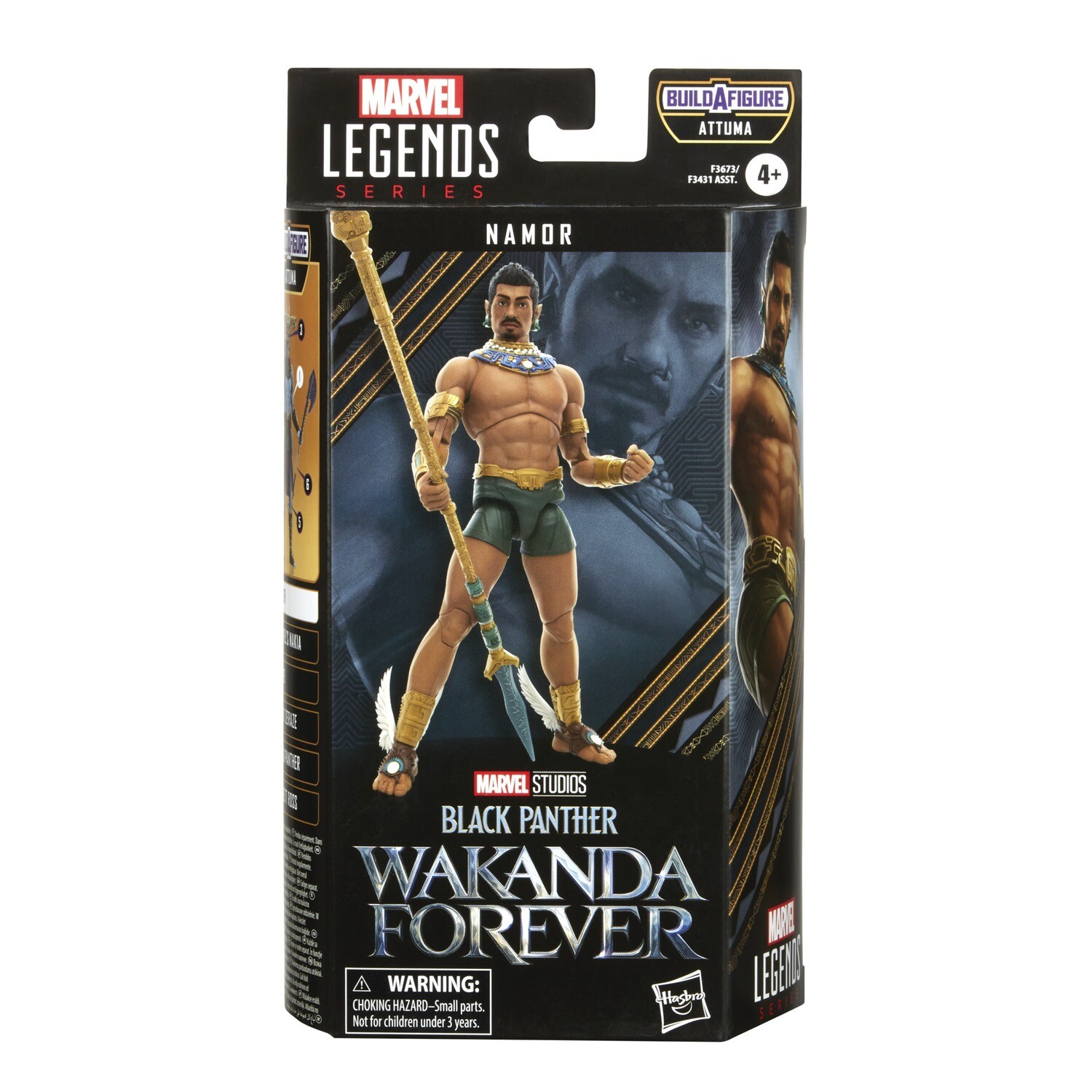 Marvel Legends 6" Black Panther 2 Wave Namor (Attuma BAF)