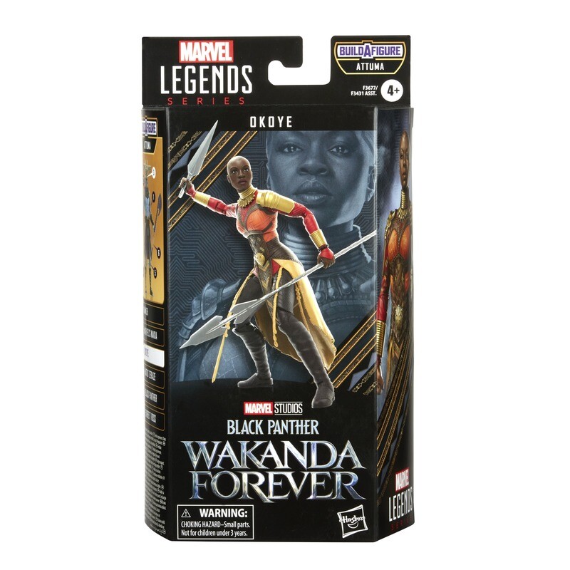 Marvel Legends 6" Black Panther 2 Wave Okoye (Attuma BAF)
