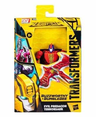 Transformers War For Cybertron: Buzzworthy Bumblebee DELUXE Origin Terrorsaur (Evil Predacon)