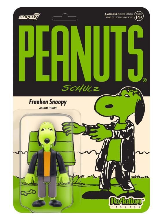 Super7 Peanuts ReAction Franken Snoopy Figure