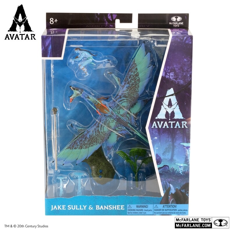 Avatar 1 World of Pandora Jake Sully and Banshee Large Deluxe Action Figure