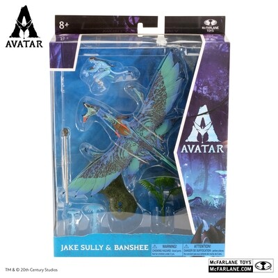 Avatar 1 World of Pandora Jake Sully and Banshee Large Deluxe Action Figure