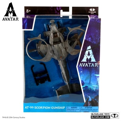 Avatar 1 World of Pandora AT-99 Scorpion Gunship Vehicle & RDA Pilot Large Deluxe Action Figure