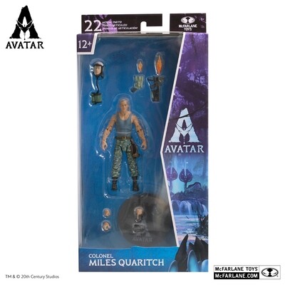 Avatar 1 Movie Miles Quatrich Wave 1 7" Scale Action Figure