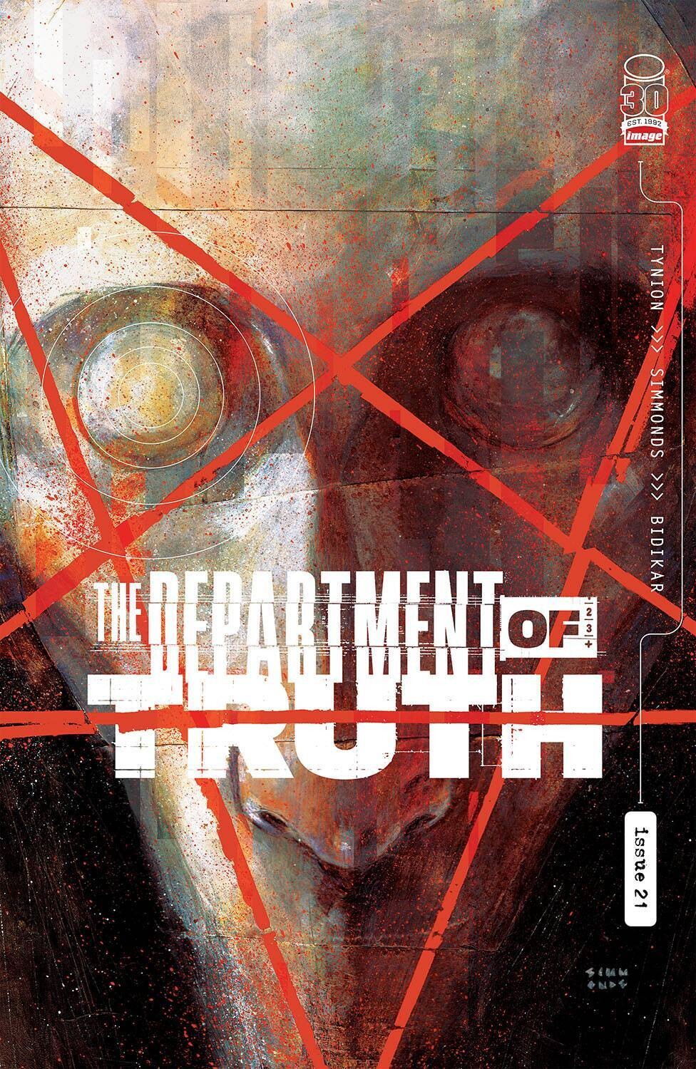 DEPARTMENT OF TRUTH #21 CVR A SIMMONDS (MR)
IMAGE COMICS
(28th September 2022)
