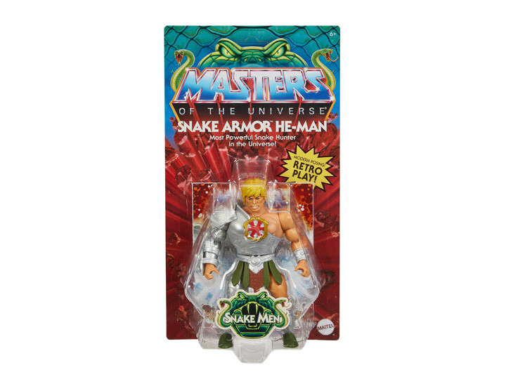 Masters of the Universe Origins HE MAN (SNAKE ARMOR) (VARIED EU/US CARD)