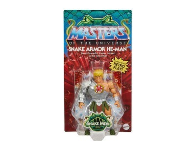 Masters of the Universe Origins HE MAN (SNAKE ARMOR) (VARIED EU/US CARD)