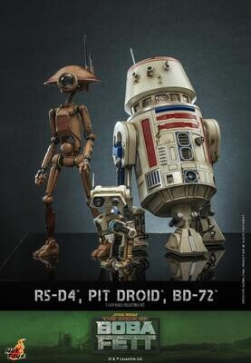 **PRE ORDER** Hot Toys Star Wars THE BOOK OF BOBA FETT)R5-D4, Pit Droid, and BD-72 1/6th Figure Set
