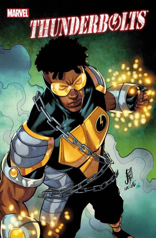 THUNDERBOLTS #3 (OF 5) CASELLI TRADING CARD VAR 
MARVEL COMICS
(26th October 2022)