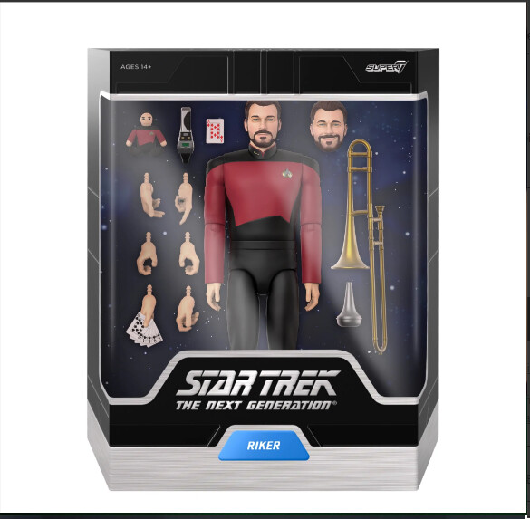 Super7 Star Trek The Next Generation ULTIMATES! Wave 1 Commander William Riker