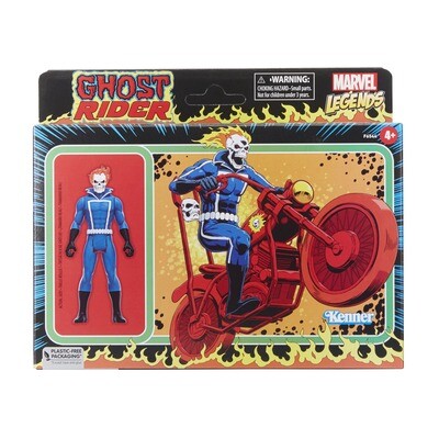 Marvel Legends RETRO COLLECTION 3.75" Collection Ghost Rider with Vehicle
