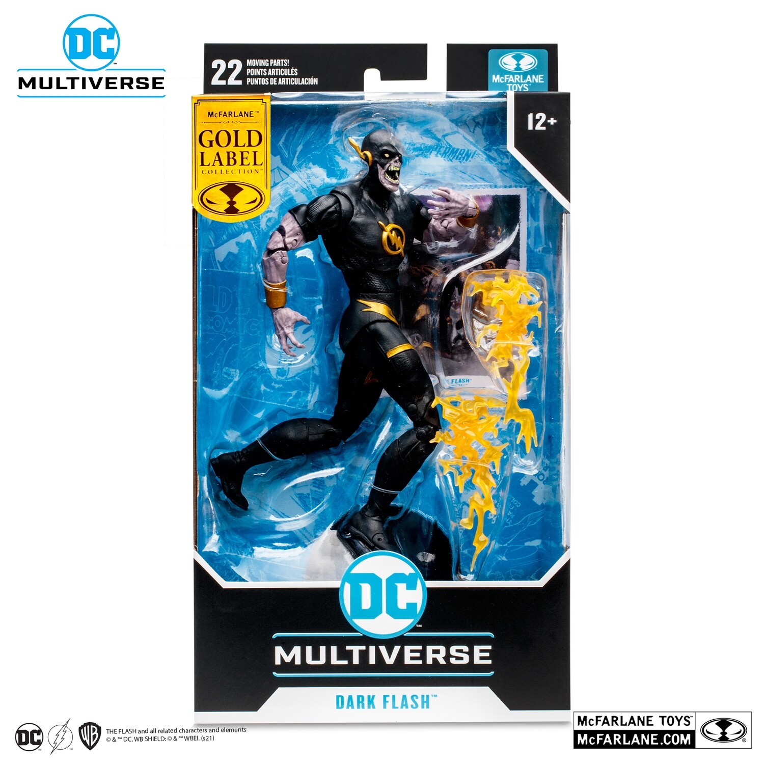 McFarlane Toys 7" DC MULTIVERSE - DARK FLASH SPEED METAL (GOLD LABEL)