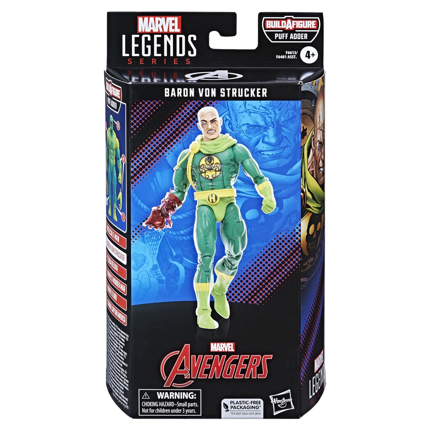 Marvel Legends 6" Avengers Wave - Baron Von Strucker (PUFF ADDER BAF)