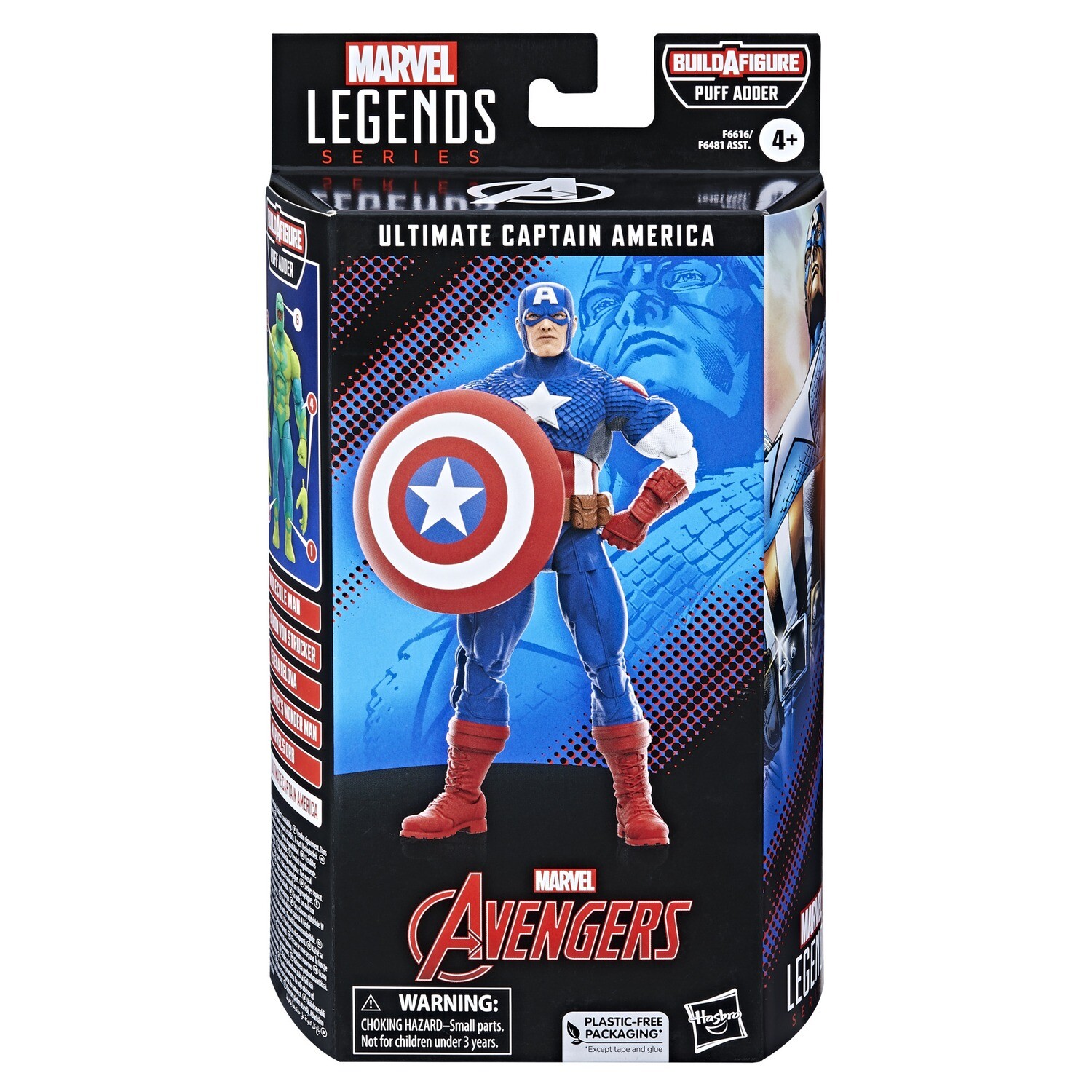Marvel Legends 6" Avengers Wave - Ultimate Captain America (PUFF ADDER BAF)