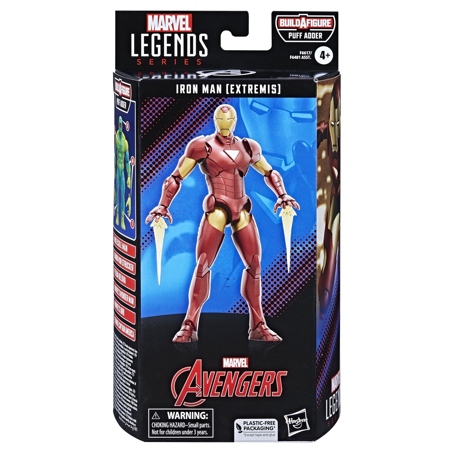 Marvel Legends 6 Marvel Legends 6" Avengers Wave - Iron Man (Extremis) (PUFF ADDER BAF)