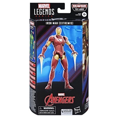 Marvel Legends 6 Marvel Legends 6" Avengers Wave - Iron Man (Extremis) (PUFF ADDER BAF)