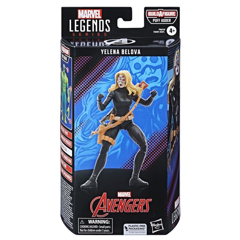 Marvel Legends 6" Avengers Wave - Yelena Belova Black Widow (PUFF ADDER BAF)