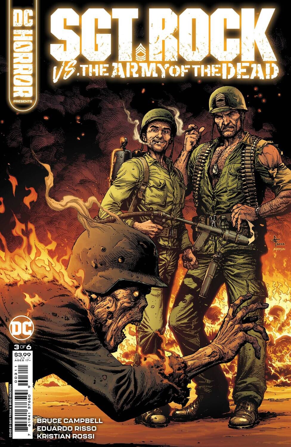 DC HORROR PRES SGT ROCK VS ARMY OF DEAD #3 (OF 6) CVR A FRAN
DC COMICS
(23rd November 2022)