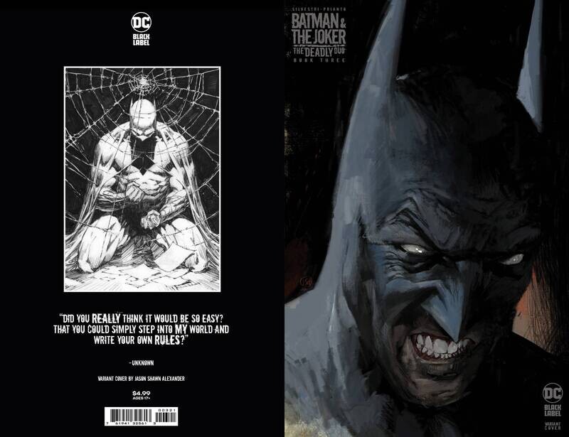BATMAN & JOKER DEADLY DUO #3 (OF 7) CVR B ALEXANDER BATMAN C
DC COMICS
(11th January 2023) BATMAN & JOKER DEADLY DUO #3 (OF 7) CVR B ALEXANDER BATMAN C
DC COMICS
(11th January 2023)