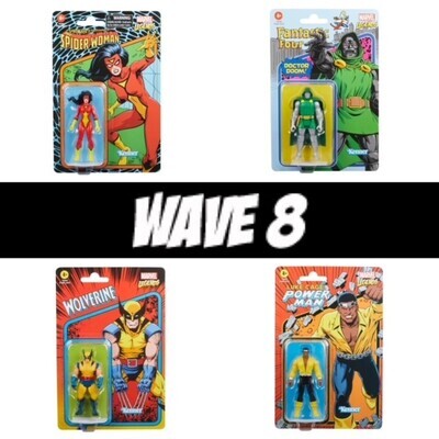 Marvel Legends RETRO COLLECTION 3.75" Collection Wave 8 Set of 4