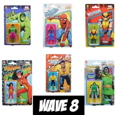 Marvel Legends RETRO COLLECTION 3.75" Collection Wave 8 Set of 6 (Includes Reissues)