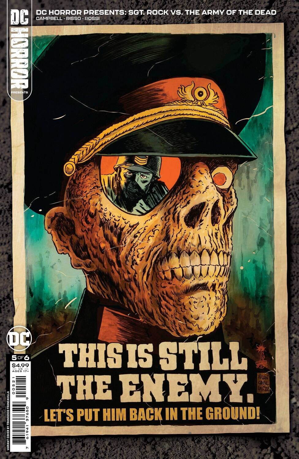 DC HORROR PRESENTS SGT ROCK VS ARMY DEAD #5 (OF 6) CVR B FRA
DC COMICS
(25th January 2023)
