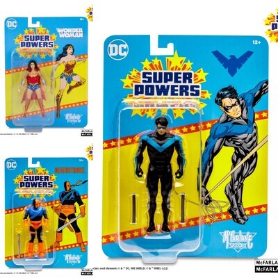 DC SUPER POWERS 5" WAVE 3 SET OF 3 ACTION FIGURES