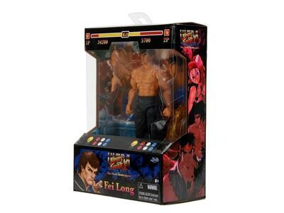 JADA TOYS Ultra Street Fighter II: The Final Challengers Fei Long 6-Inch Action Figure