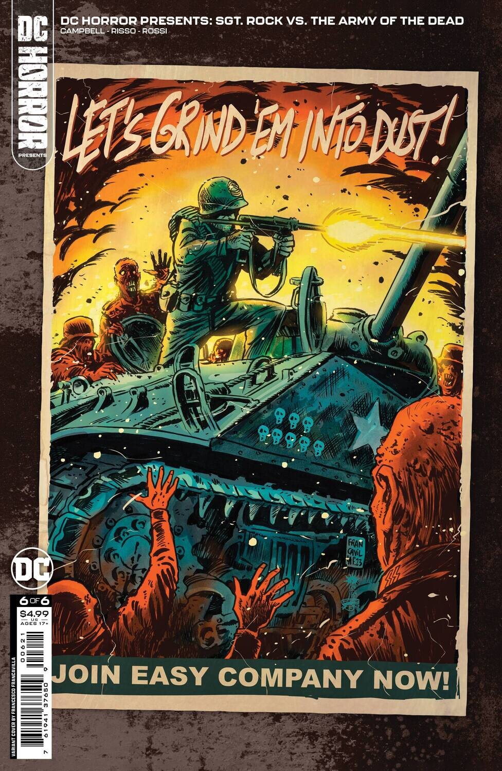 DC HORROR PRESENTS SGT ROCK VS ARMY DEAD #6 (OF 6) CVR B
DC COMICS
(1st March 2023)