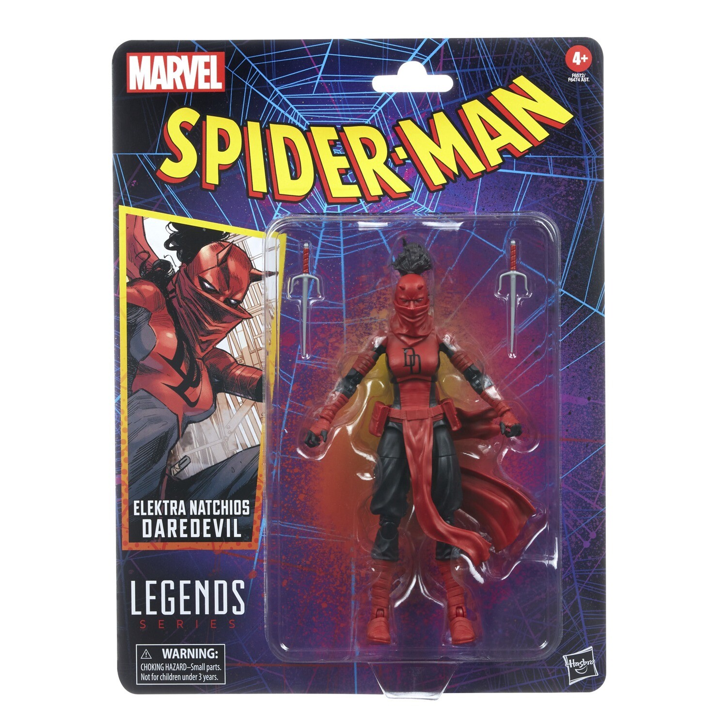 Marvel Legends 6" Spider-Man Retro Wave 3 Elektra Natchios Daredevil Action Figure
