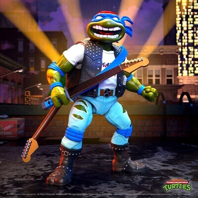 **PRE ORDER** Super7 TMNT Wave 10 Ultimate Classic Rocker Leonardo (Teenage Mutant Ninja Turtles)